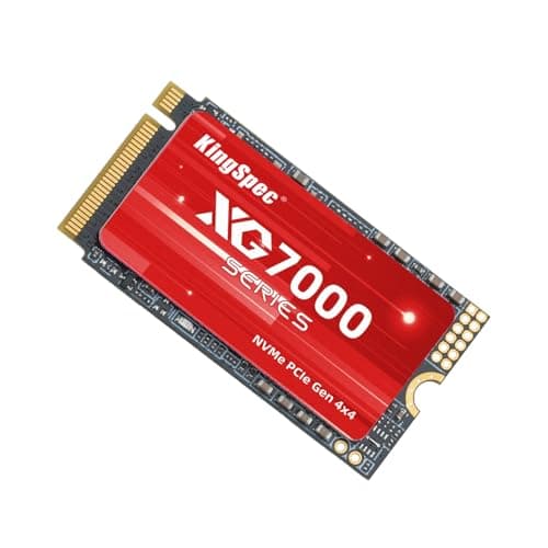 KingSpec XG7000-2242 1TB SSD M.2 2242 NVMe PCIe 4.0, M2 SSD Gen 4x4 – Bis zu 7200 MB/s sequentielle Lesegeschwindigkeit, 3D NAND TLC Kompatibel mit Desktop/Laptops/Legion Go