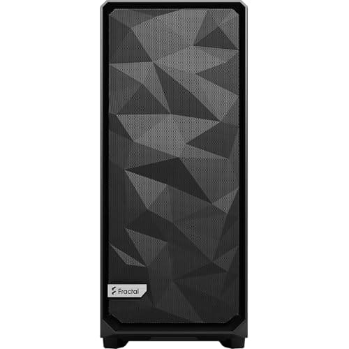 Fractal Design Meshify 2 XL TG Light, Flexibles ATX Full Tower Computer Gehäuse mit leicht getöntem Tempered Glass Seitenteil, schwarz, FD-C-MES2X-02 Black TG Light Tint Bild 4