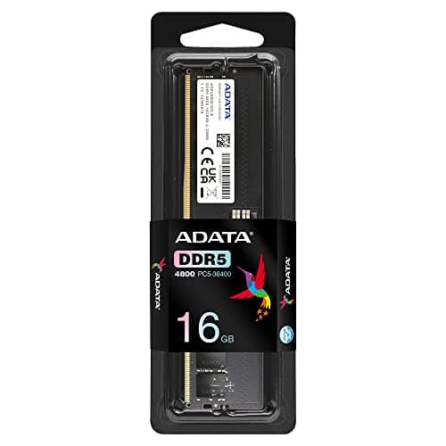 ADATA Premier, 16 GB, DDR5, 4800 MHz (PC5-38400), CL40, 1,1 V, ECC, DIMM Memory, AD5U480016G-S, Schwarz Bild 6