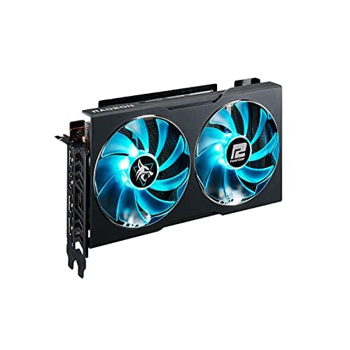 PowerColor Hellhound Radeon RX 6600XT Gamer-Grafikkarte, AMD, 8 GB, GDDR6 Schwarz Bild 8