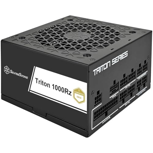 Silverstone SST-TR1000R-GM - Vollständig modulares PCIe 5 Cybenetics-Gold-ATX-Netzteil mit 1000W, Intel ATX 3.1, Gen5 12V-2x6 PCIe