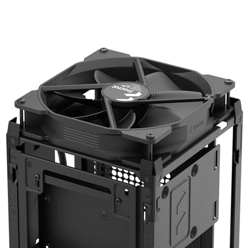 Fractal Design PC Gehäuse Mood Grau - Elegantes Stoffdesign, 180 mm Lüfter, m-ITX, Effiziente Kühlung Light Grey Bild 6