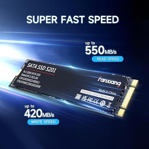 fanxiang S201 M.2 SATA SSD Interne Festplatte M.2 2280 SATA III, 550MB/s Lesen, 420MB/s Schreiben, mit SLC Cache und TLC 3D-NAND, ideal für Notebook, Ultrabook und Tragbare Geräte (128GB) Bild 6