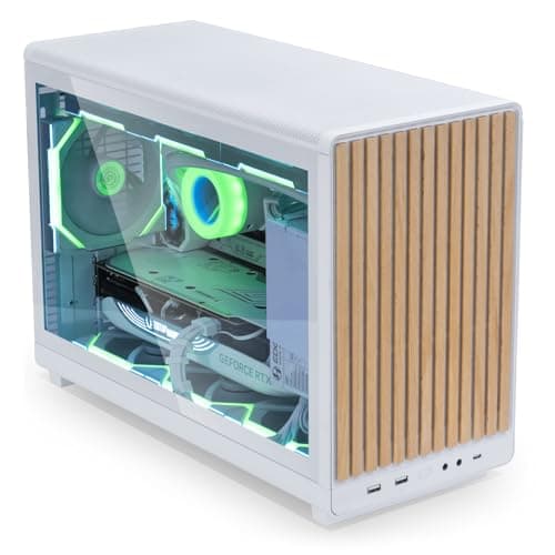 Lian Li DAN Cases A3-mATX Wood Edition PC-Gehäuse, Micro-ATX, Tempered Glass, Buche, Weiß Buche Weiß Hartglas Bild 6