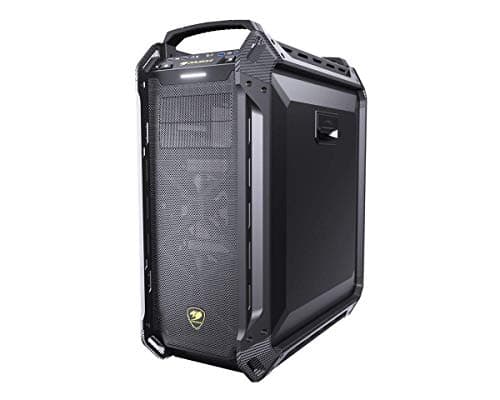 Cougar Panzer Max G Full Tower Case Leicht Modifizierbar 1x 120 mm Lüfter Gehärtetes Glas Panel, Schwarz