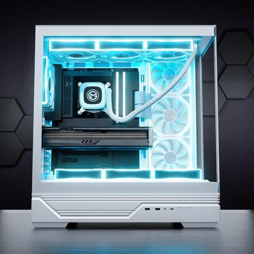 GameMachines Apex Snow Edition - Gaming PC - Wasserkühlung - AMD Ryzen 7 7700 - NVIDIA RTX 5060 Ti 16GB - 1000GB SSD - 32GB RGB DDR5 - WLAN - Windows 11 Pro Ryzen 7 7700 + RTX 5060 Ti 16GB Apex Weiss Bild 4