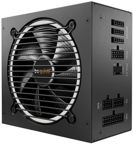be quiet! Pure Power 12 M 550W, ATX 3.1 und PCIe 5.1 kompatibel, 80 Plus Gold, modulares Netzteil, 12V-2x6-Kabel inkludiert, 120mm be quiet! Lüfter, BN341