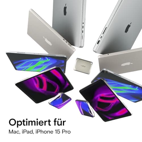 Crucial X9 Pro für Mac 4TB Externe SSD Festplatte, bis zu 1050MB/s Lesen/Schreiben, Mac Ready, Wasser- und Staubgeschützt (IP55), USB-C 3.2 Portable Solid State Drive - CT4000X9PROMACSSD9B02 4TB X9 Pro für Mac Bild 6