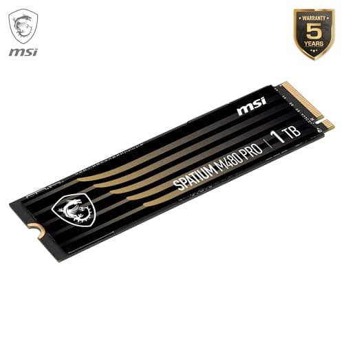 MSI SPATIUM M480 Pro PCIe 4.0 NVMe M.2 1TB 7.400 MB/s lesen, 6.000 MB/s schreiben, interne SSD Bild 8