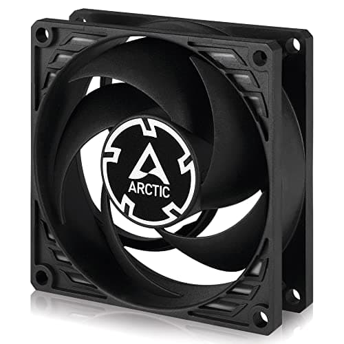 ARCTIC P8 - PC Lüfter, 80 mm Gehäuselüfter optimiert für statischen Druck, hochwertiges Gleitlager, PC, Computer, 3000 rpm - Schwarz