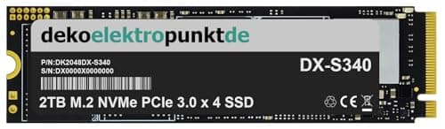2TB M.2 NVMe Gen3 SSD Festplatte passend für ASRock B650E Taichi Mainboard, Alternatives Ersatzteil 2280 PCIe 3.0 x 4 2TB - PCIe 3.0 x4 Bild 2