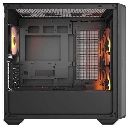Cougar MX600 Mini-RGB-Mini-Turm-Gehäuse, 2 x 160 mm PWM Kühlungslüfter, erweiterbar auf insgesamt 10 Lüfter, geneigte Luftstromrampe, Heizkörperhalterung Bild 8
