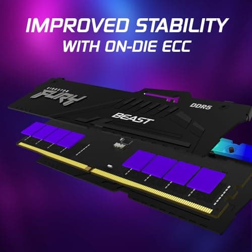 Kingston FURY Beast Schwarz RGB EXPO 32GB 6800MT/s DDR5 CL34 DIMM Desktop Gaming Speicher Kit mit 2 - KF568C34BBEAK2-32 Bild 4