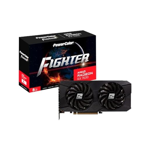PowerColor AMD Radeon RX 7600 mit Dual Fan Fighter Grafikkarte [RX7600 8G-F/V2] Bild 3