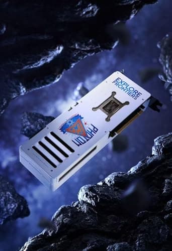 WEELIAO GUNNIR Intel Arc B570 Photon 10G weiße Grafikkarte, 2670 MHz Grafikkarte, 10 GB 160-Bit GDDR6, PCIE4.0, 1 HDMI 2.1, 3 DP2.1, drei Lüfter, TBP 186 W Bild 4