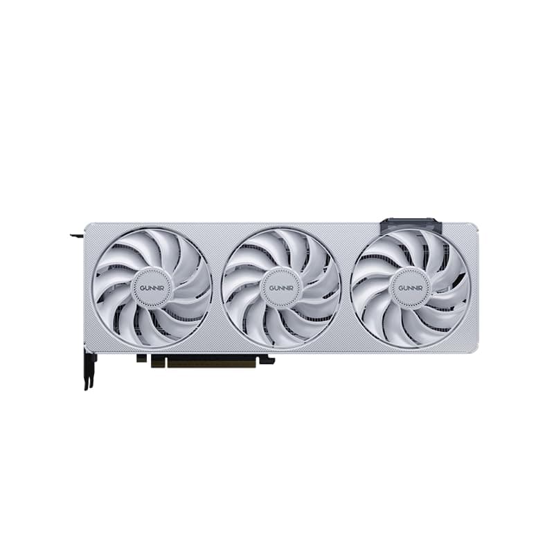 WEELIAO GUNNIR Intel Arc B570 Photon 10G weiße Grafikkarte, 2670 MHz Grafikkarte, 10 GB 160-Bit GDDR6, PCIE4.0, 1 HDMI 2.1, 3 DP2.1, drei Lüfter, TBP 186 W Bild 2