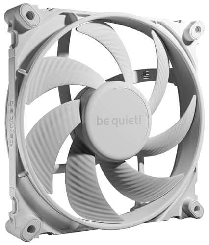 be quiet! Silent Wings 4 140mm PWM high-speed White Lüfter, optimierte Lüfterblätter, außergewöhnlich hohe Performance, maximaler Luftdruck, sehr leise, 6-Pol-Lüftermotor, Fluid-Dynamic-Lager, BL117