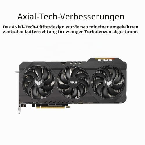 ASUS TUF Gaming NVIDIA GeForce RTX 3090 OC Edition Grafikkarte, PCIe 4.0, 24 GB GDDR6X, HDMI 2.1, DisplayPort 1.4a, Dual-Kugellager, erneuert Bild 4
