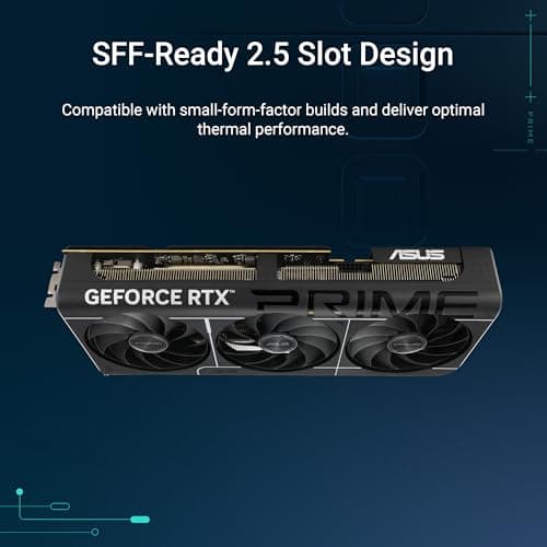 ASUS Prime GeForce RTX 5080 OC Edition 16GB GDDR7 Gaming Grafikkarte (Nvidia GeForce RTX5080, SFF-Ready, Dual-BIOS-Schalter, PCIe 5.0, 1x HDMI 2.1b, 3X DisplayPort 2.1a) Bild 3