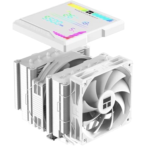 Thermalright Peerless Assassin 140 Digitaler weißer CPU-Kühler, Doppeltürme und Doppelventilator-Kühlung, CPU-Luftkühler, ARGB Digitalbildschirm, obere Abdeckung, für AM4/AM5, Intel LGA1851/1700/115X Bild 2