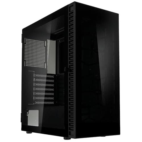 Kolink Observatory HF Glass Core PC-Gehäuse – Schwarz | ATX Midi-Tower mit Glasfront & Seitenteil, Hochwertiger Airflow, 420 mm Radiator-Support, Kabelführung Bild 2