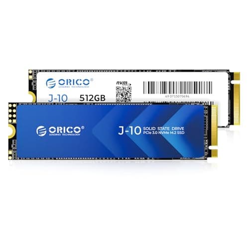 ORICO NVMe SSD M.2 512G PCIe Gen3.0x4 2280, 3D NAND Interne SSD mit Kühlkörper, bis zu 3100 MB/s,Internes Solid State Drive für PC/Konsolenspiele und Videobearbeitung-J10 3100MB/s 512G Bild 2