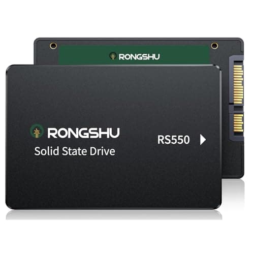 256GB SATA SSD 2.5'' Interne SSD Festplatte, 2,5 Zoll SATA III 6 Gb/s, 550MB/s Lesen, 500MB/s Schreiben 3D NAND TLC Internes SSD, Upgrade Laptop PC und Desktops Speicher und Storage (RS550)