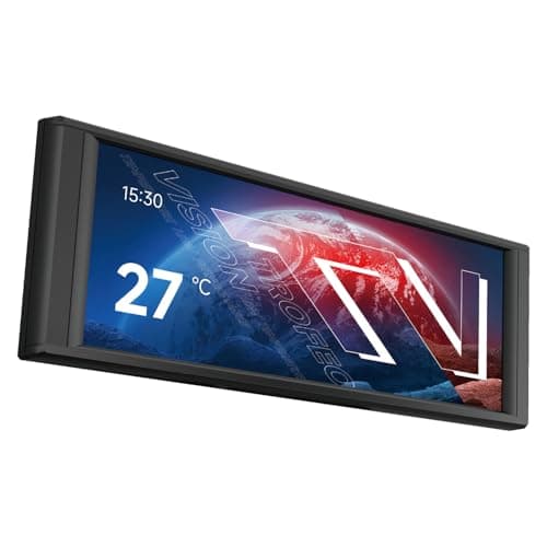 THERMALRIGHT Trofeo Vision LCD Schwarz 6,86 Zoll magnetisches IPS-Gehäuse Wasserkühlung Display, 1280x480 Auflösung, endlose Themen zum Anpassen 6.86-in Black Bild 2