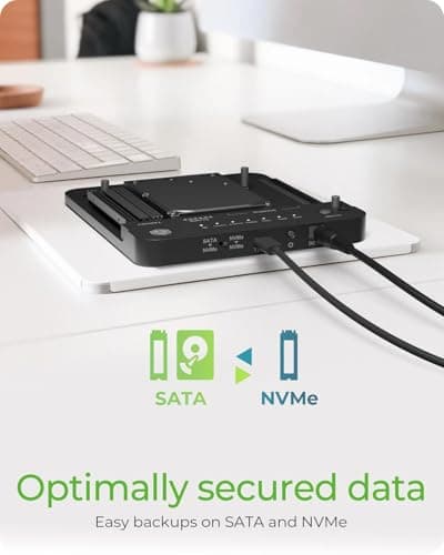 ICY BOX SSD M.2 NVMe Gehäuse, USB 3.1 (Gen2, 10 Gbit/s), Kühlsystem, USB-C, USB-A, PCIe M-Key, Aluminium, grau Anthrazit Bild 6