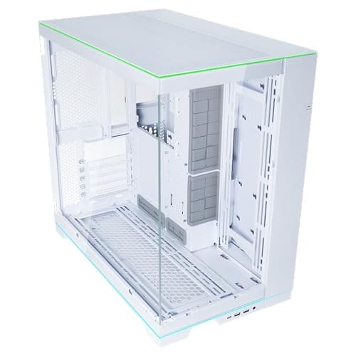 Lian Li O11D EVO RGB Weiß | ATX PC-Gehäuse aus Stahl, Aluminium & Tempered Glass, 455 mm GPU, 420 mm Radiatoren, integrierte RGB-Beleuchtung Bild 6