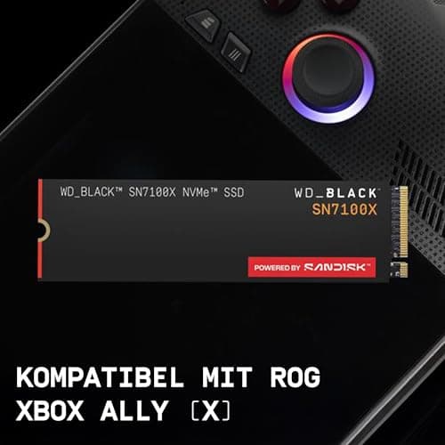 WD_Black SN7100X NVMe SSD 2 TB (Speicher mit Lesegeschwindigkeiten bis zu 7.250 MB/s, Offiziell lizenzierter Speicher für ROG Xbox Ally (X) und PC, PCIe Gen4, 1 Monat Xbox Game Pass Ultimate) SSD 2TB Bild 4