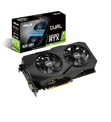 ASUS Dual Nvidia GeForce RTX 2060 EVO 12GB Gaming Grafikkarte (GDDR6 Speicher, PCIe 3.0, 2X HDMI 2.0b, 1x DVI, 1x DisplayPort 1.4a, DUAL-RTX2060-12G-EVO), Black Bild 3