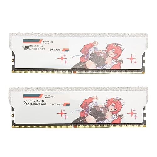 DDR4 RAM Speichermodul Für Gaming Pc Xmp2.0,3600MHZ,Pc4 28800u,Cl16,Kühlkörper Aus Aluminiumlegierung,RGB Lichtsteuerung,Abwärtskompatibel,Für Intell Desktop Plattformen (32 GB (2 x 16 GB)) Bild 2