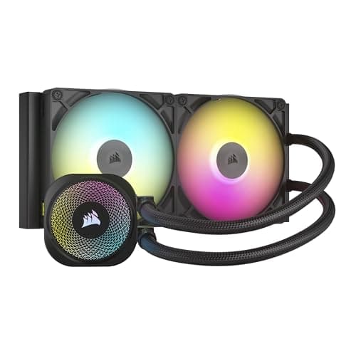 CORSAIR iCUE LINK TITAN 280 RX RGB Flüssig-CPU-Kühler – Schwarz Schwarz 280mm AIO Bild 2
