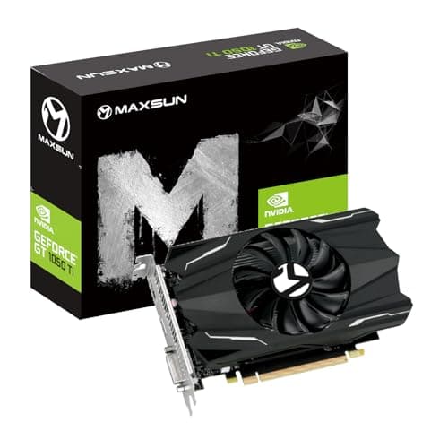 MAXSUN GEFORCE GTX 1050 Ti 4GB GDDR5 128 Bit Video Gaming Grafikkarte GPU für Mini ITX Gaming PC, DisplayPort, HDMI, DVI-D, Single Fan Cooling System Bild 2