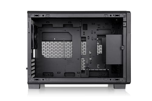 Thermaltake TR200 Black | Micro ATX PC-Gehäuse | Vorinstallierter 120 mm Lüfter | 360 mm AIO Support | LCD Kit kompatibel | Funktionelle Frontblende Schwarz TR200 Bild 4