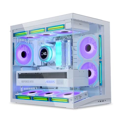 Lian Li O11 Dynamic Mini V2 PC-Gehäuse Weiß | Kompakter ATX Midi-Tower mit Zwei-Kammer-Design, Tempered Glass und modularem Aufbau V2 Weiß Bild 2