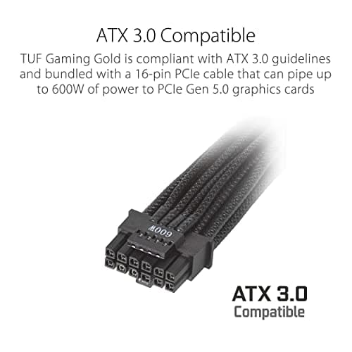ASUS TUF Gaming 850W Gold Netzteil (850 Watt, Vollmodular, ATX 3.0-kompatibel, Axial-tech Lüfter, PCB-Beschichtung, Doppelkugellager) Bild 5