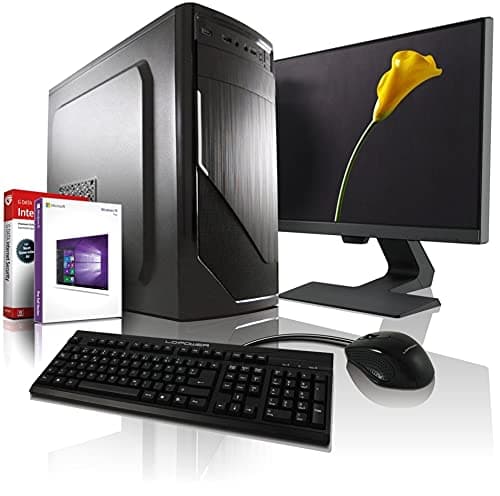 Komplett PC Intel i7 Allround/Multimedia Computer mit 3 Jahren Garantie! - Core i7® 4770 8 Threads, 3.90 GHz - 16 GB - 256 GB SSD + 500GB - USB 3.0 - Win11 Pro - 24" Full-HD - Tastatur+Maus #6749 16GB - 512GB SSD Intel Core i7 4770