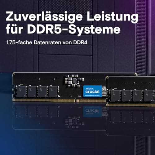 Crucial DDR5 RAM 16GB Kit (2x8GB) 5600MHz, PC Computer Arbeitsspeicher, (auch 5200MHz / 4800MHz) CL46 - CT2K8G56C46U5 Bild 3