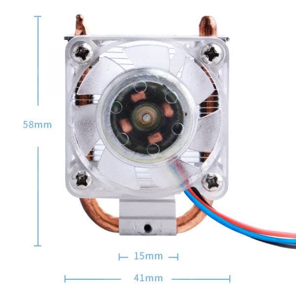 GeeekPi ICE Tower CPU Lüfter ICE Tower Lüfter für Raspberry Pi 4 Modell B & Raspberry Pi 3B + & Raspberry Pi 3 Modell B(Klar) Bild 3