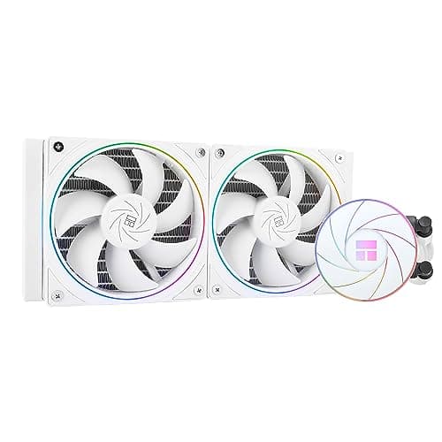 Thermalright AQUA ELITE 240 Weiß ARGB V2 CPU-Wasserkühler, 240 Aio CPU-Kühler, 2xTL-S12W PWM-Lüfter, ARGB-Feinblendeneffekt, für AM4/AM5, Intel LGA1150/1151/1200/1700/1851 240mm White Bild 2