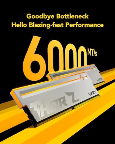 Lexar Thor Z Series RGB DDR5 RAM 32GB Kit (2x16GB) 6000 MHz, DRAM 288-Pin UDIMM Desktop-Speicher, Hochleistungs Gaming Computerspeicher unterstützt Intel XMP 3.0/AMD Expo, On-die ECC, 1.35V Silber THOR Z 6000 MHz 32GB Kit (2x16GB) RGB CL38 Silber Bild 4