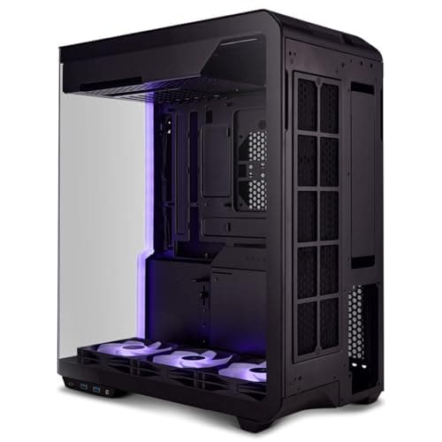 Ssupd Xhuttle PC-Gehäuse Schwarz | ATX Midi-Tower mit RGB, Tempered Glass, Platz für bis zu 10 Lüfter, Radiatoren bis 360 mm, Grafikkarten bis 370 mm Bild 6