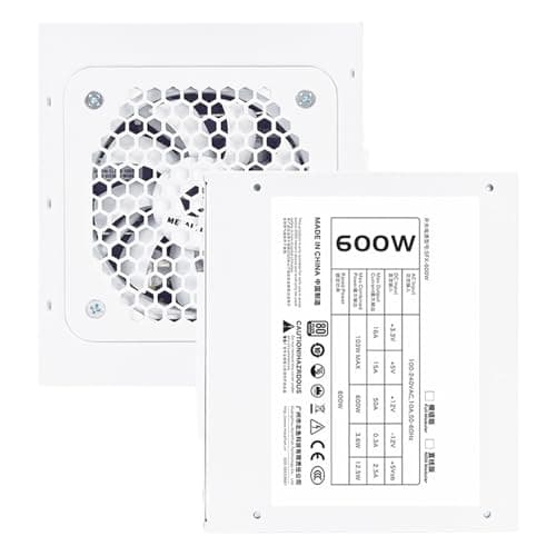 SFX 80Plus Bronze 500/600/750W Weißes Netzteil Vollmodular for Mini-ITX-Gehäuse Kleine Computergehäuse 100/220V Eingang(750W) 750W Eu plug Bild 6