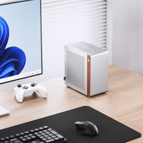 Jonsbo N10 PC-Gehäuse Silber – Mini-Tower für Mini-ITX, mit 2 Lüftern, bis 4X 2,5-Zoll-SSDs, kompaktes Case für HTPC, NAS & Office-Systeme Bild 6