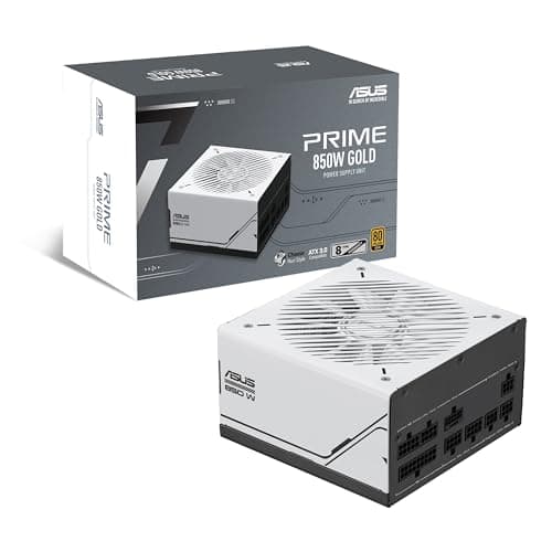 ASUS Prime 850W Gold (850 Watt, ATX 3.0 kompatibel, voll modulares Netzteil, 80+ Gold Zertifiziert, Dual-Kugellager, Zwei Farboptionen in einem, 8 Jahre Garantie)
