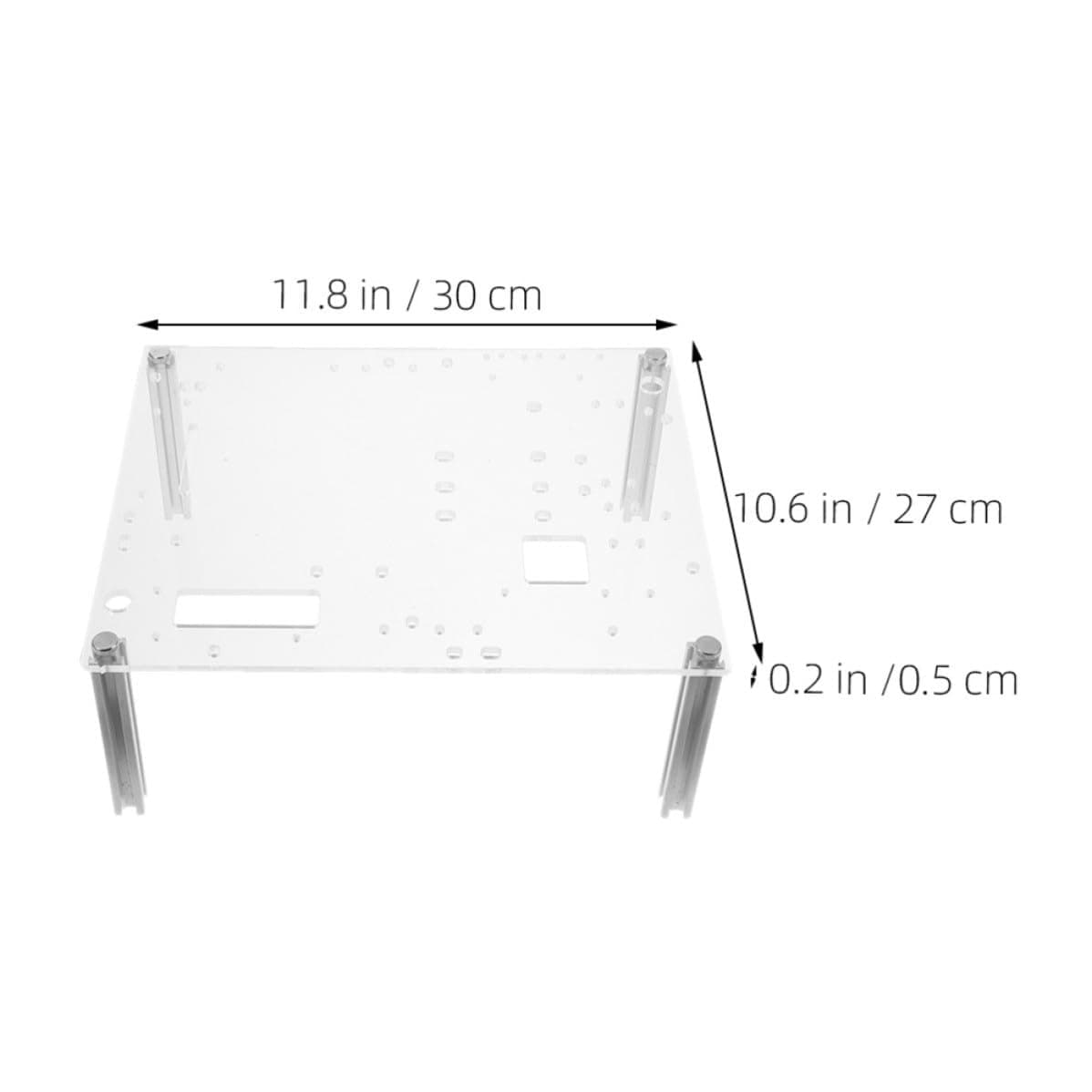 STOBAZA Offenespc Gehäuse mit Hoher Festigkeit aus Aluminiumlegierung und Acryl und Einfacher Installation für Testplattform und Offenes Motherboard Design Bild 3