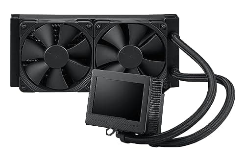ASUS ROG Ryujin III 240 All-in-One Flüssig CPU-Kühler (3,5 Zoll LCD, Asetek-Pumpe der 8. Generation, 2x Noctua 2000 PWM 120mm-Radiatorlüfter, schwarz) Bild 4
