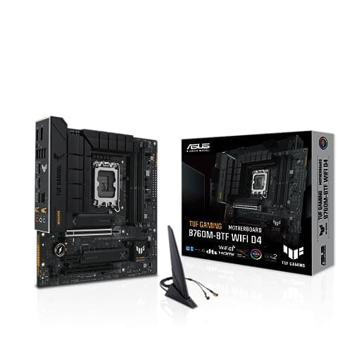 ASUS TUF Gaming B760M-BTF WiFi D4 Mainboard Sockel Intel LGA 1700 (Intel B760, mATX, DDR4 Speicher, PCIe 5.0, 2X M.2, WiFi 6, Thunderbolt 4, Aura Sync) M-BTF WiFi D4 TUF B760 Bild 2